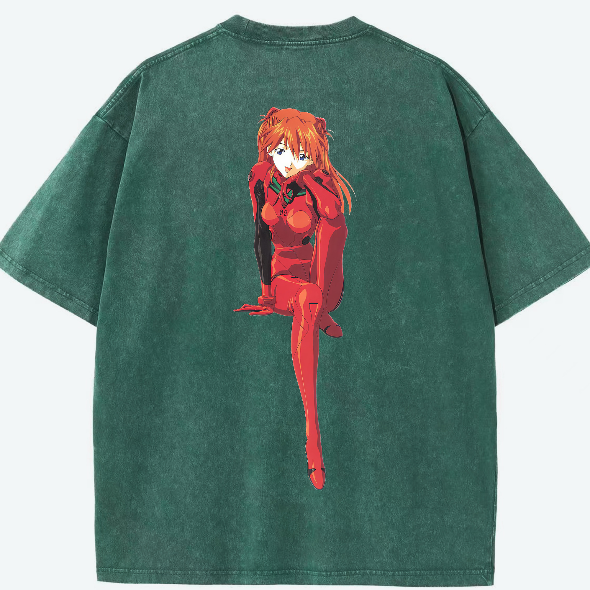 （画像用） EVA 新世紀エヴァンゲリオン 綿100% ヴィンテージ風 半袖Tシャツ（背面プリント）
